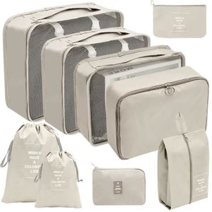 Acheter 6 pièces ensemble de sacs de rangement de voyage pour vêtements  organisateur bien rangé armoire valise pochette unisexe multifonction  emballage Cube sac Kit de voyage