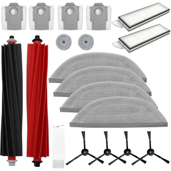 Kit D'accessoires Pour Roborock S8 Maxv Ultra, JKOISL 2 Brosses à