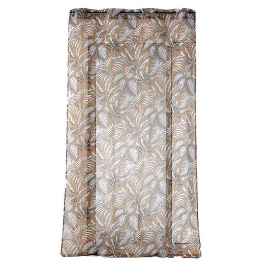 Voilage à œillets Douceur D'Intérieur 140x240 Cm - Sablé Imprimé Ondulys Jaune/blanc