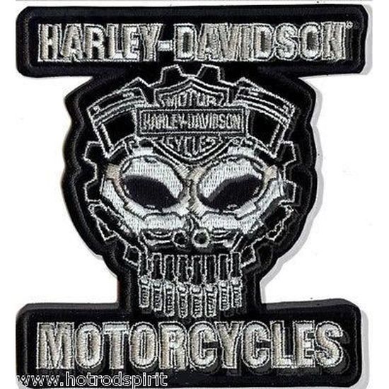 Lot De 3 écussons Brodés Style Harley Davidson - Thermo-collants Ou à Coudre, Environ 10 Cm - Pour Vêtements Et Sacs