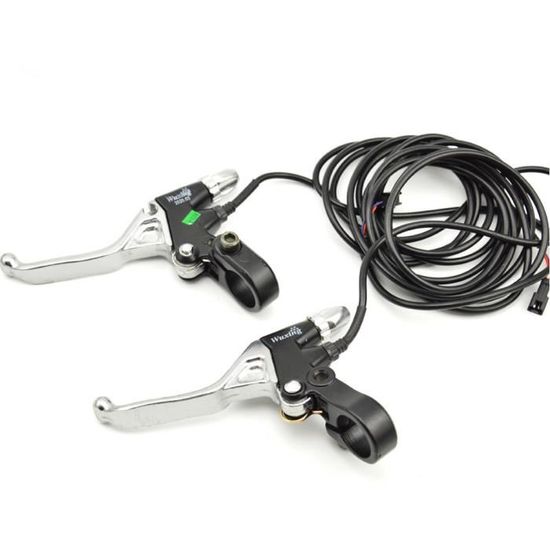 1 Paire Leviers De Frein Vélo Électrique - Alliage Aluminium Épaissi, Freinage Sécurisé - Pour Scooter Et VTT