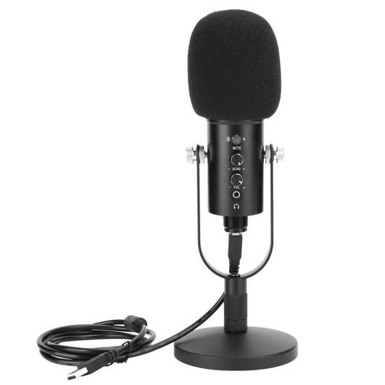Uqezagpa Ensemble Micro BM-800 Studio Condensateur – Kit Complet Avec Bras, Anti-Pop, Carte Son, Idéal Chant & Instruments 20Hz-20kHz