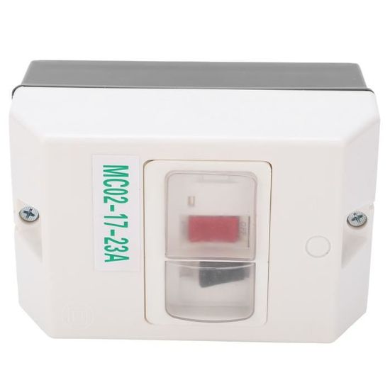 Interrupteur Protection Moteur MC02-9-14A - IP55, 220V/380V, Plage Réglage 9-14A - Pour Démarrage Manuel, Protection Thermique