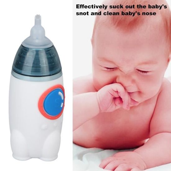 Aspirateur Nasal Bébé Électrique Rechargeable - Nettoyeur De Nez 5 Niveaux Pour Nouveau-Né Vert