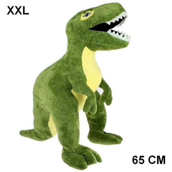 Peluche Dinosaure Tyrannosaure Rex XXL 100 Cm - Doudou Géant Enfant, Bleu