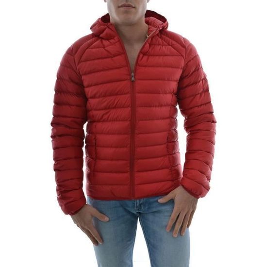 blouson jott doudoune nico ml capuche rouge 