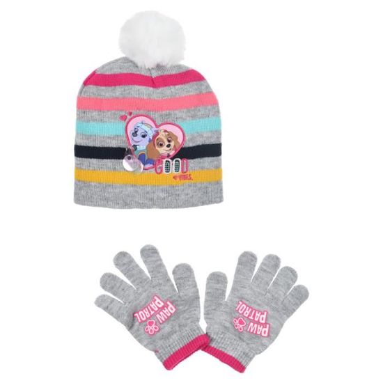 Bonnet à Pompon Pat'Patrouille - Skye Fuschia - Pour Enfants - Lavable En Machine