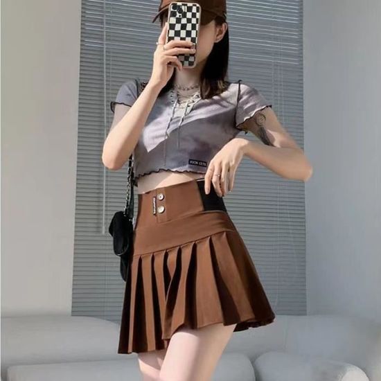 Jupe Mini Plissée Dentelle Vintage Y2K – Élastique, Parfaite Pour Sortie, Fête Ou Shopping ! - 7