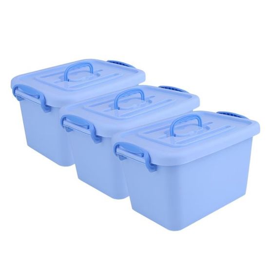 PLAYMOBIL Boîte de Rangement Mixte - 23 L + Petite Boîte Compartimentée -  Bleu - Cdiscount Maison