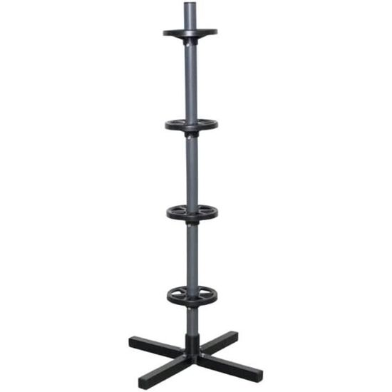 Cartrend Arbre à Jantes Mobile Avec Housse De Protection - Jusqu'à 255 Mm Largeur Pneus, Idéal Pour Stockage Et Changement Saisonnier