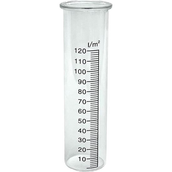 Pluviomètre En Plastique 35 Mm - Tube De Mesure Précis, Vert, Pour Jardin, Cour, Montage Sur Poteau