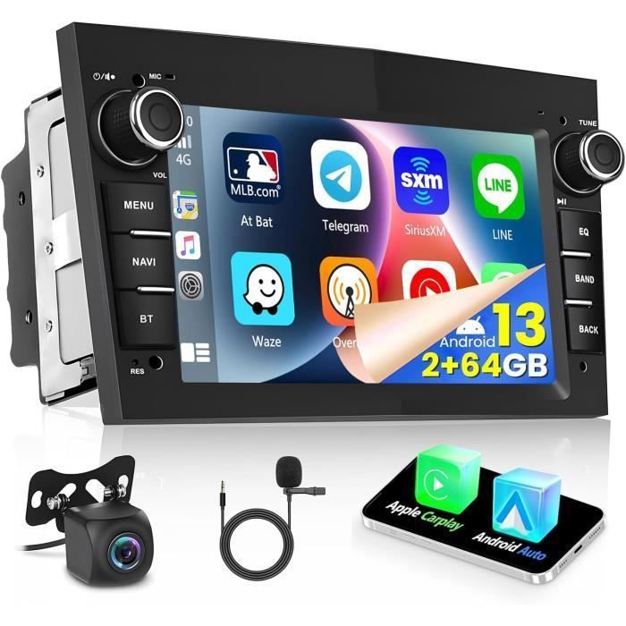 Autoradio Android 13 OiLiehu Pour Opel - 7" Écran Tactile 2+64G - CarPlay/Android Auto Sans Fil - GPS + Caméra Recul