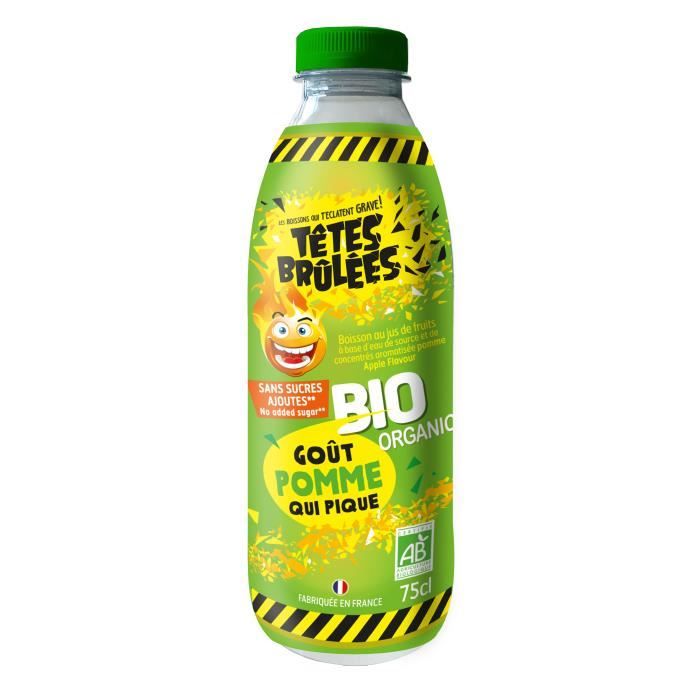 Boisson TETES BRULEES goût POMME 75 cl
