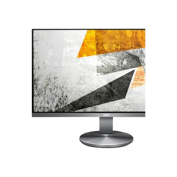 AOC Écran LED I2490VXQ - 23.8- - 1920 x 1080 Full HD (1080p) - IPS - 1000:1 - 4 ms - HDMI, VGA, DisplayPort - haut-parleurs