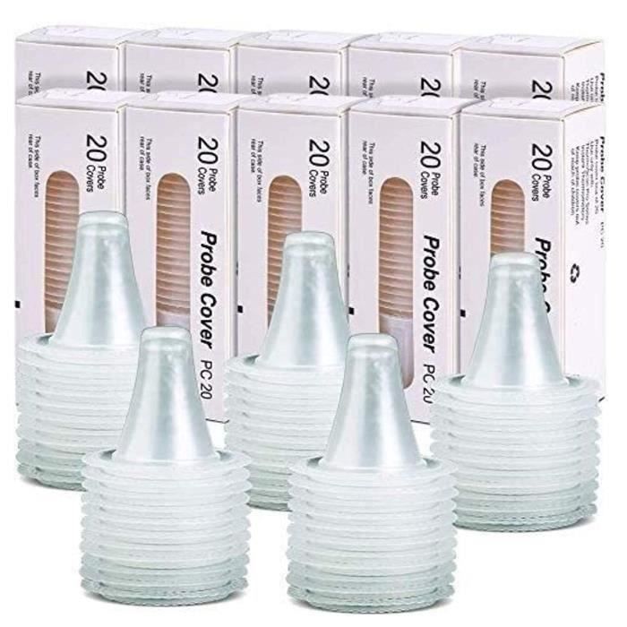 Embout Thermometre Braun, 200 Pcs Embouts Thermoscan Braun Jetables Filtre Universelle Embout Thermomètre Auriculaire
