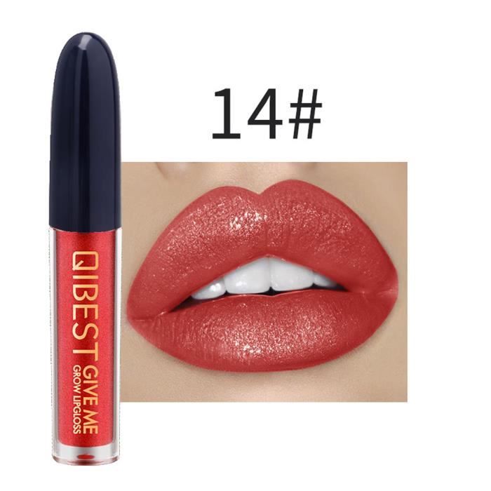 Sexy 18 couleurs Nude Metallic Matte Velvet Glossy Lip-gloss Lipstick Lip Cream A743