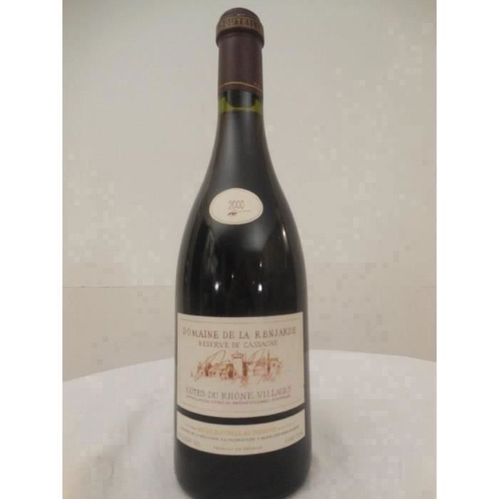 côtes du rhône domaine de la renjarde réserve de cassagne rouge 2000 - côtes du rhône france