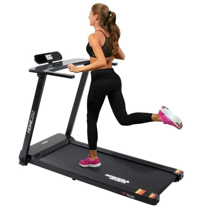 Tapis de Course Pliable Électrique Professionel - Tapis Roulant Sport - Fitness - 12 Programmes, Mesure Fréquence Cardiaque