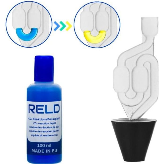 RELD Joint de Cylindre testeur CO2 Fuite Liquide Refroidissement Universel testeur, de Fuite de CO2 Engine Leak Detector pour 50 Tes