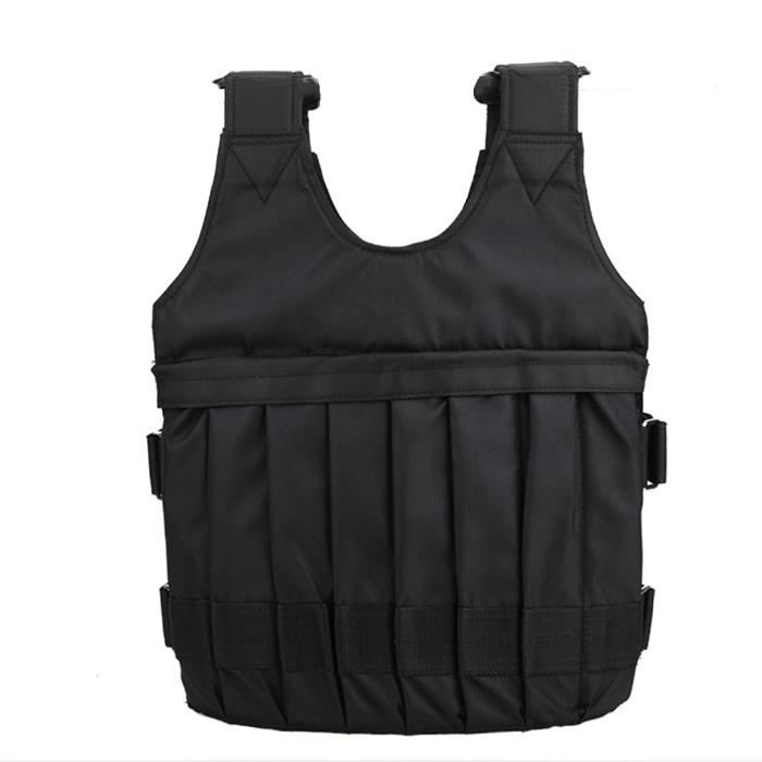 Tissu Oxford respirant 20KG lesté veste de formation de force de gilet pour l'entraînement fitness Bon Matériel -TUN