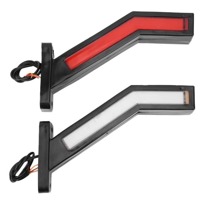 Atyhao feu de gabarit latéral de remorque Lampe de dégagement de contour de feu de position latérale universelle à LED 12 / 24V
