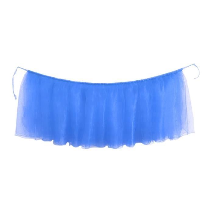 Bleu marin Nappe de couleur unie, 1 pièce, couverture de Table, jupe de Table, décor confortable pour fête d'