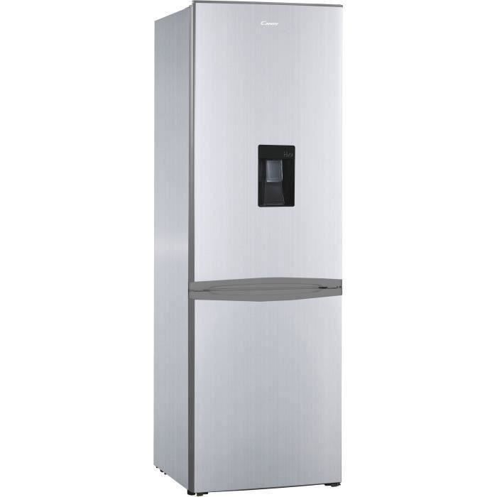 CANDY CBM-686SWDN - Réfrigérateur combiné 315 L (219 + 96 L) - Froid statique - L59,6 x H185 cm - Argent