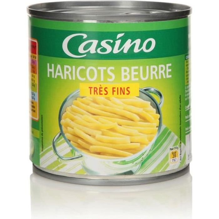 GENERALE DE CONSERVE (COMPAGNIE) Haricots beurre très fins - 400 g