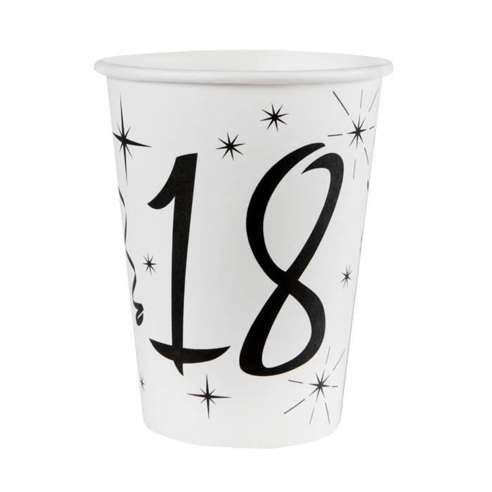 20 Gobelets anniversaire 18 ans
