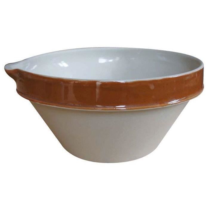 DIGOIN CERAMIQUE Terrine ronde à bec en grès - 5 l - Ø30 x H15 cm