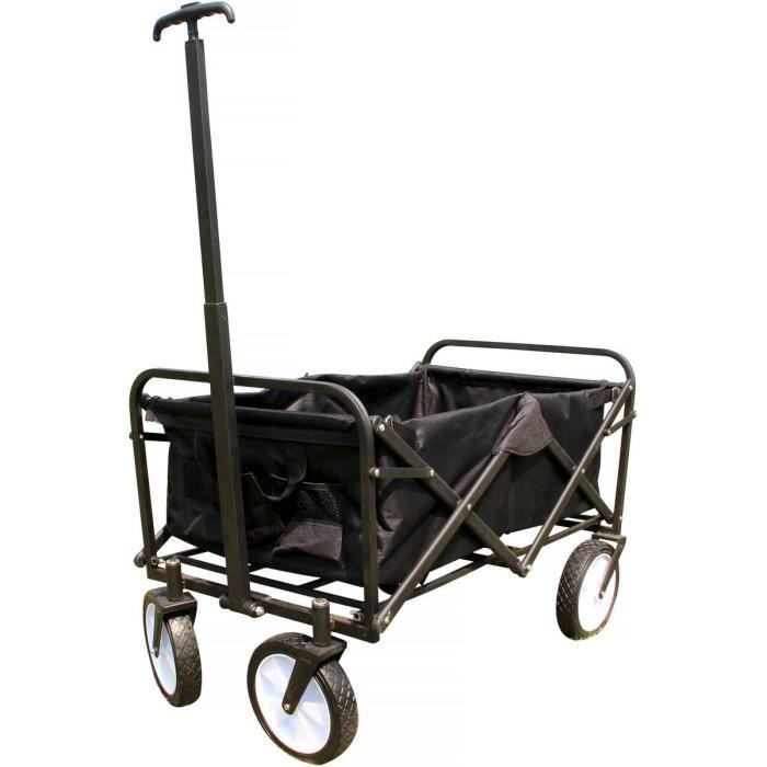 Chariot de jardin pliable -Auguste- - Noir