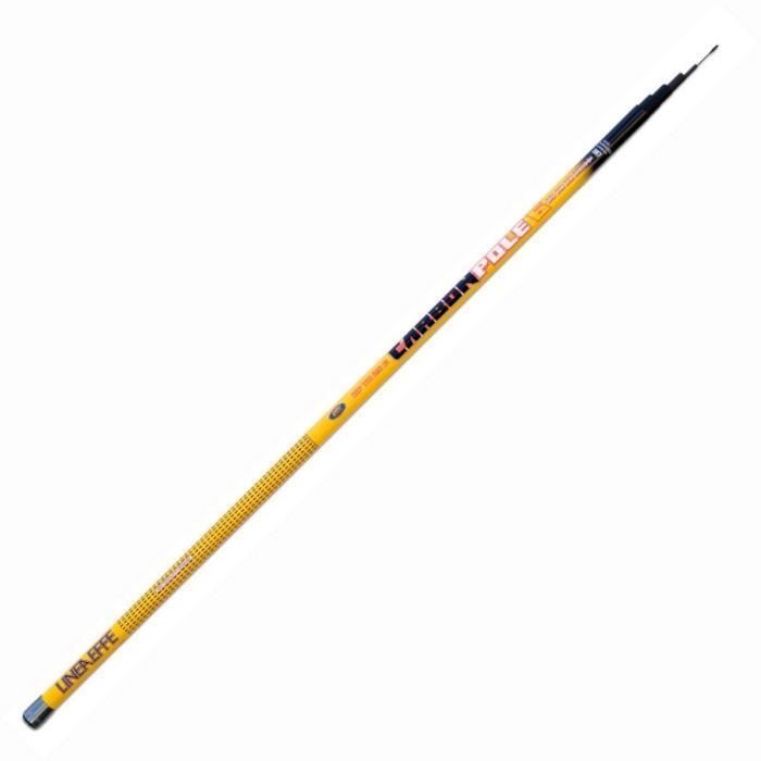 Lineaeffe Carbon Pole 6.00 m - up to 25 g Canne à Pêche FIxe Mer Rivière Etang Carbone Télescopique