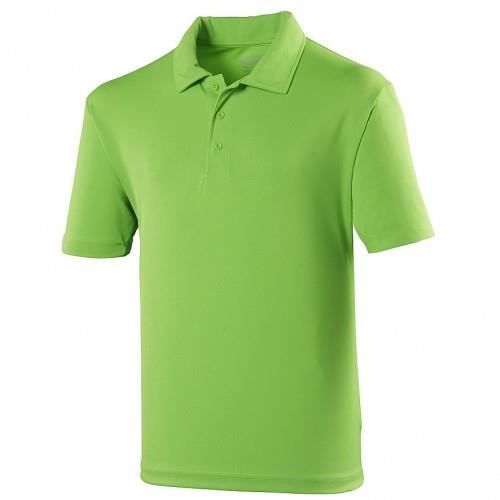 Polo sport uni Just Cool pour homme Vert citron