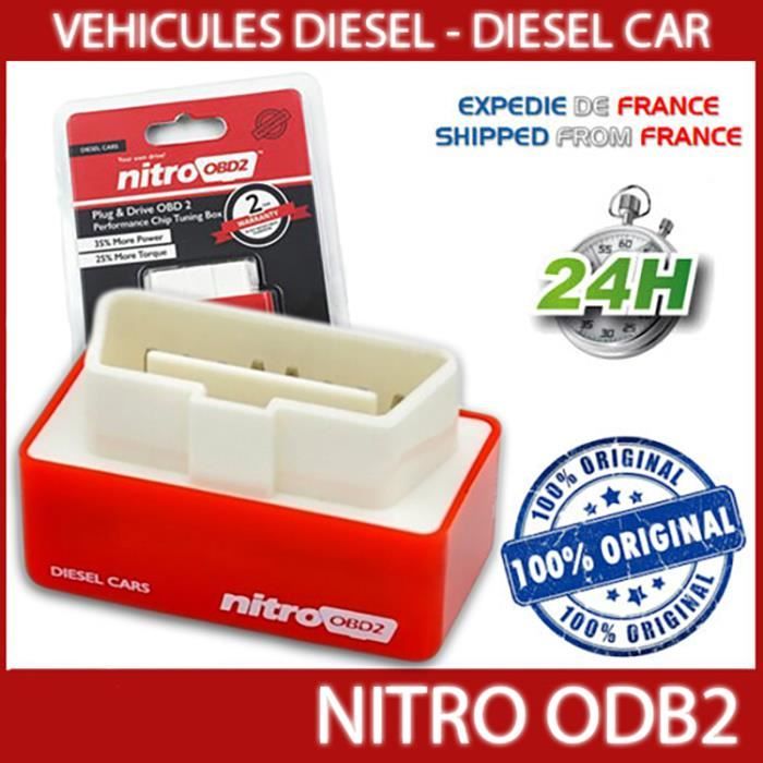 NITRO OBD2 nitroODB2 CHIP TUNING pour voiture diesel NEUF