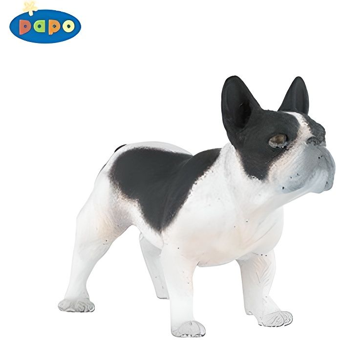 PAPO 54006 Figurine Bouledogue français noir et blanc