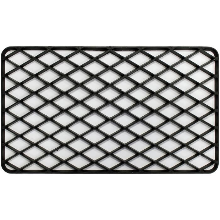 Paillasson Grille Tapis Entrée Pièce Extérieur Antidérapant PVC Noir
