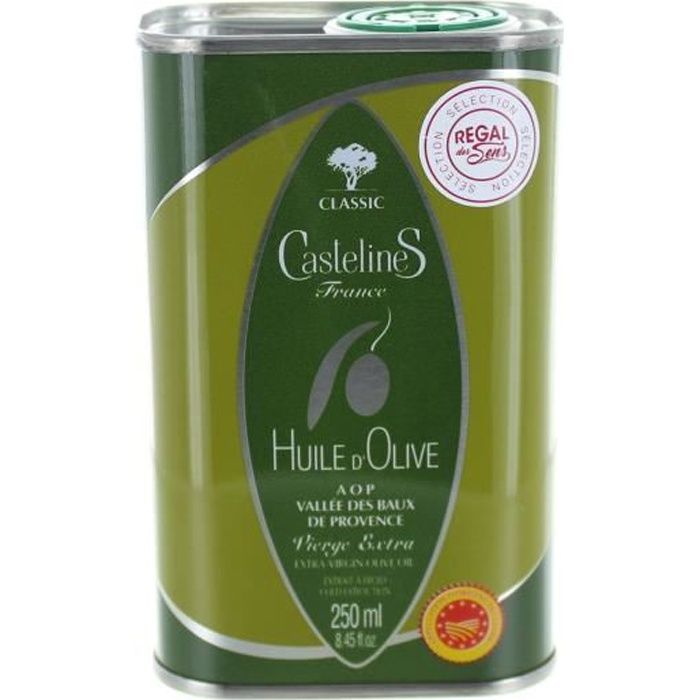 Bidon Huile d'olive des Baux de Provence - Fruité vert - 250 ml