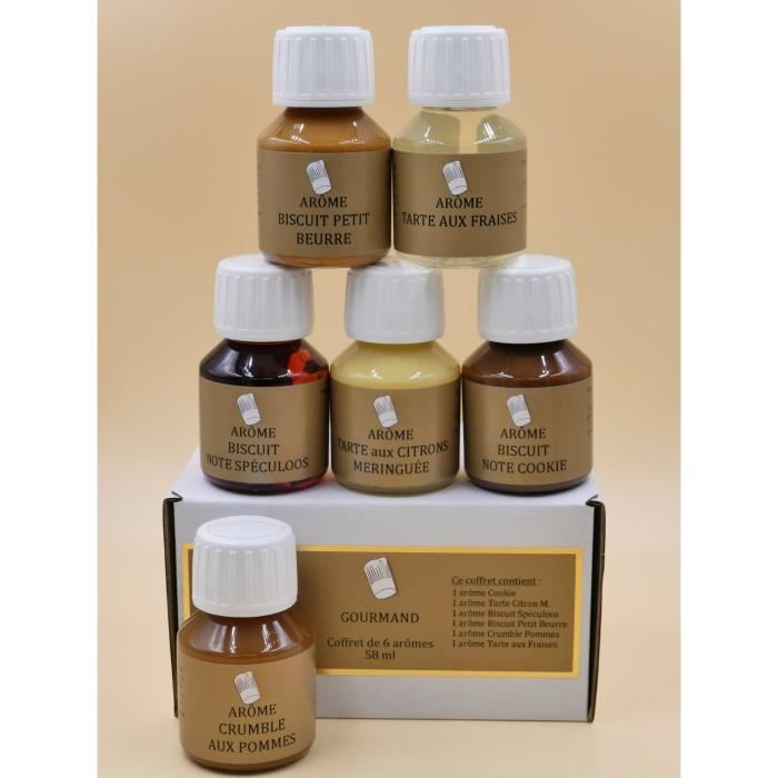 Coffret 6 Arômes Alimentaires 58ml GOURMAND