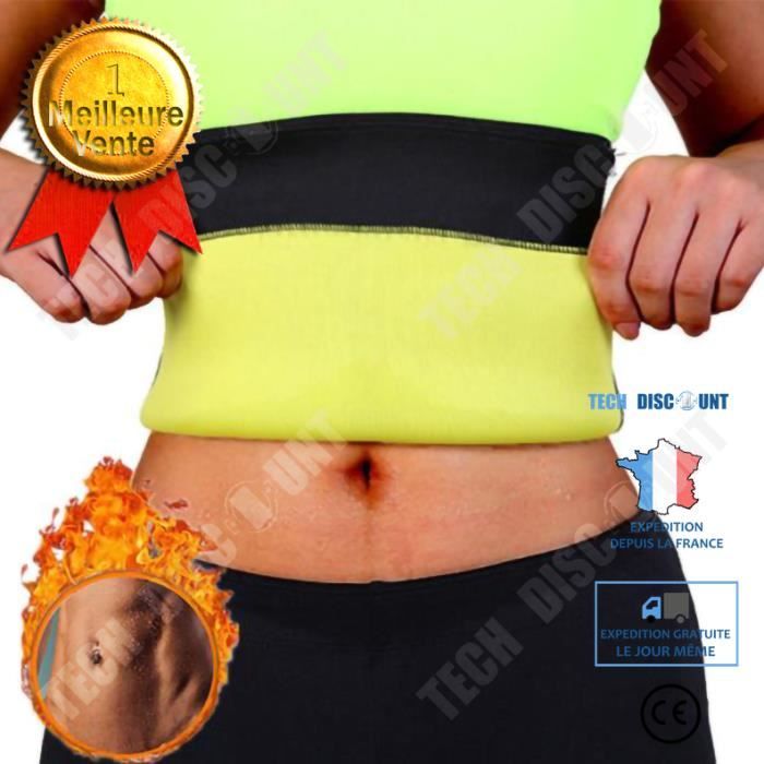 TD® Ceinture auto-chauffante ceinture de protection abdominale ceinture corset de sport néoprène XL