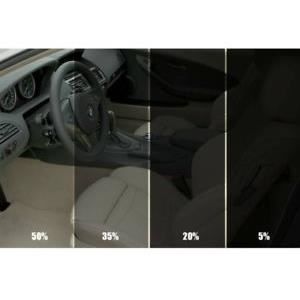Film solaire de qualite 3m x 50cm, teinté 15% VLT (couleur Noir) auto,batiment