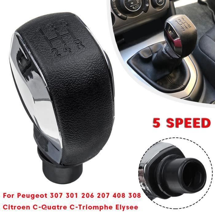 Ywei MT 5-Vitesse Pommeau Levier de Vitesse Pour Peugeot 307 301 206 207 408 308 Citroen C-Quatre