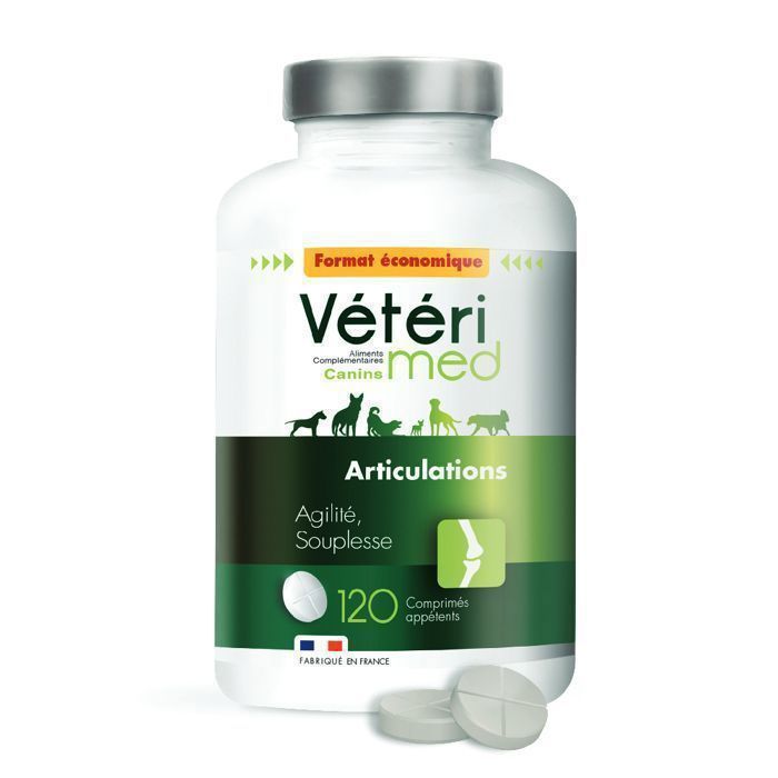 Complément Alimentaire - Vétérimed - Articulations - 120 Comprimés - Fabriqué en France - Anti-inflammatoire Complément Alimentaire - Vétérimed - Articulations - 120 Comprimés - Fabriqué en France - Anti-inflammatoire