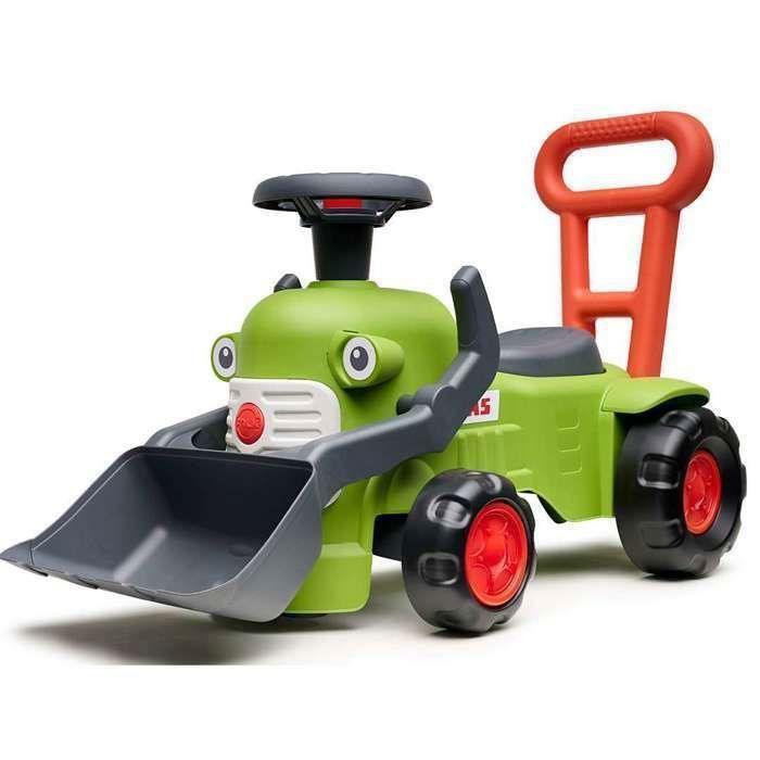 Porteur Tractopelle FALK Marcel – Avec Excavatrice Et Remorque, Dès 12 Mois, 90% Plastique Recyclé, Fabriqué En France (910N)
