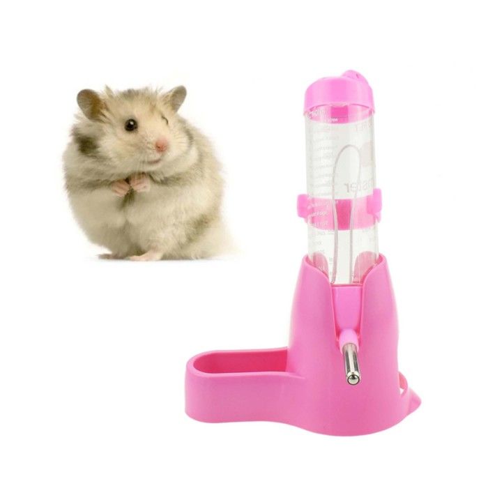 Comparer les prix de Gourde pour hamster avec bol adapte aux petits animaux mcher chinchilla lapin souris furet rose 1 couleurs multiples