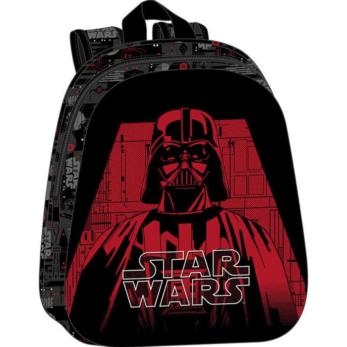 Sac à dos 3D - Hasbro - Star Wars - Darth Vader - Noir/Rouge - 27x10x33cm Sac à dos 3D - Hasbro - Star Wars - Darth Vader - Noir/Rouge - 27x10x33cm