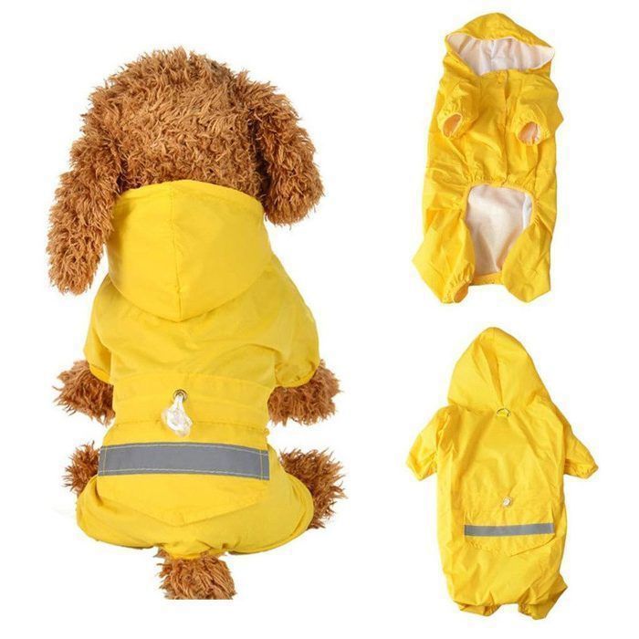 Meilleurs prix pour Manteau pour chien taille M, imperméable pour chien, imperméable à capuche coupe-vent, veste réglable pour chien