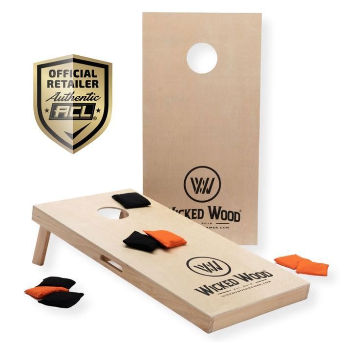Cornhole Jeu Complet 60x30 Cm – Planches à Trous De Maïs Qualité Supérieure Jeu De Jardin
