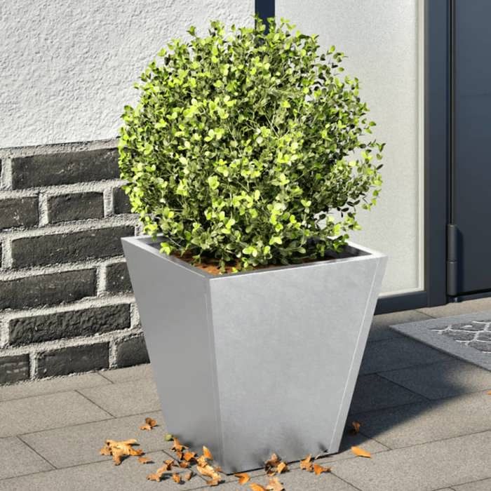 Lot De 6 Jardinières Balcon 100cm Avec Réservoir D'Eau Anthracite - 25L Résistantes Aux Intempéries