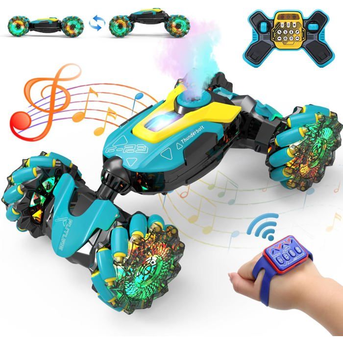 Voiture Télécommandée,Voiture de Cascade RC pour Enfants,Télécommande 2