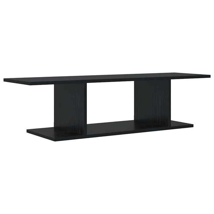 “RabaisMeuble TV/Armoire salon - Banc TV - KENNETH - Noir 103 x 30 x 26 5 cm Bois dingénierie Août636759